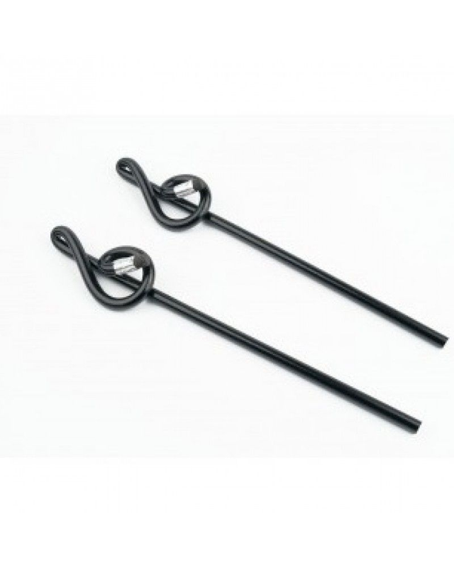 Crayon de papier noir avec décoration clé de sol + gomme