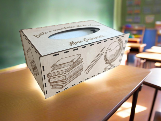 Boîte à mouchoir personalisée