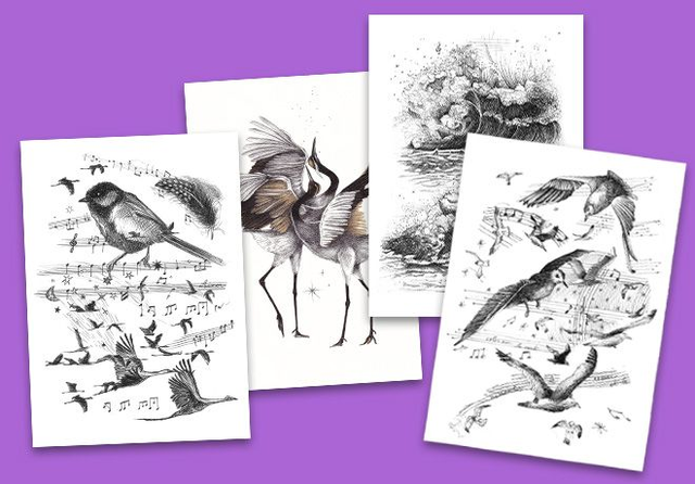 Soutien n°3 : quatre dessins à domicile