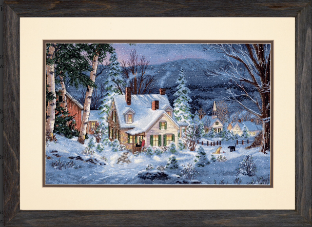 Winters Hush Counted Cross Stitch Kit by Dimensions