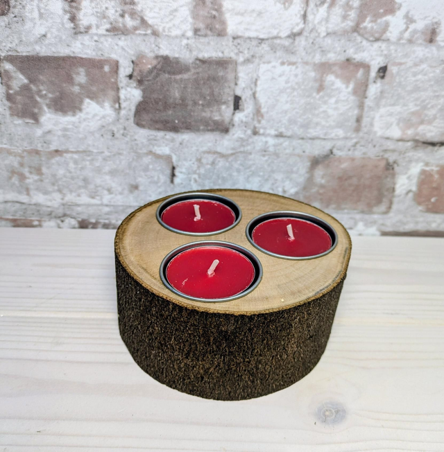 Sycamore Triple Candle Holder 