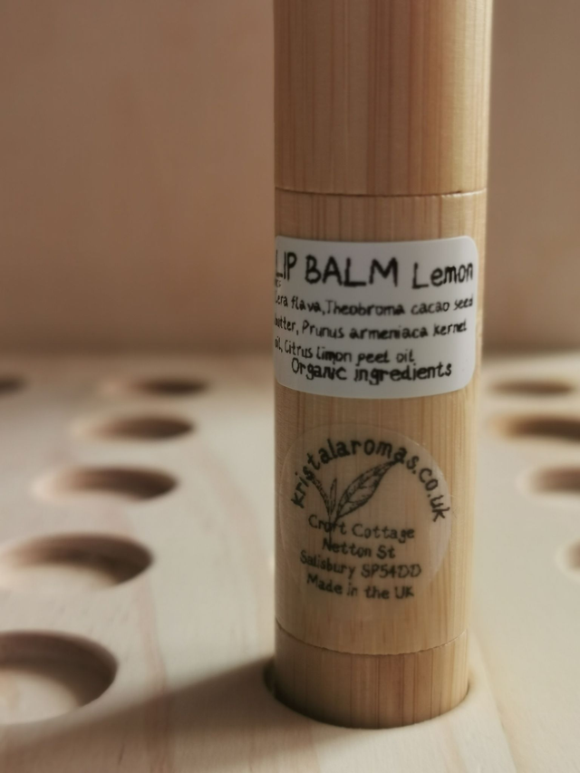 Lip Balm Lemon (Organic Ingredients). 5g