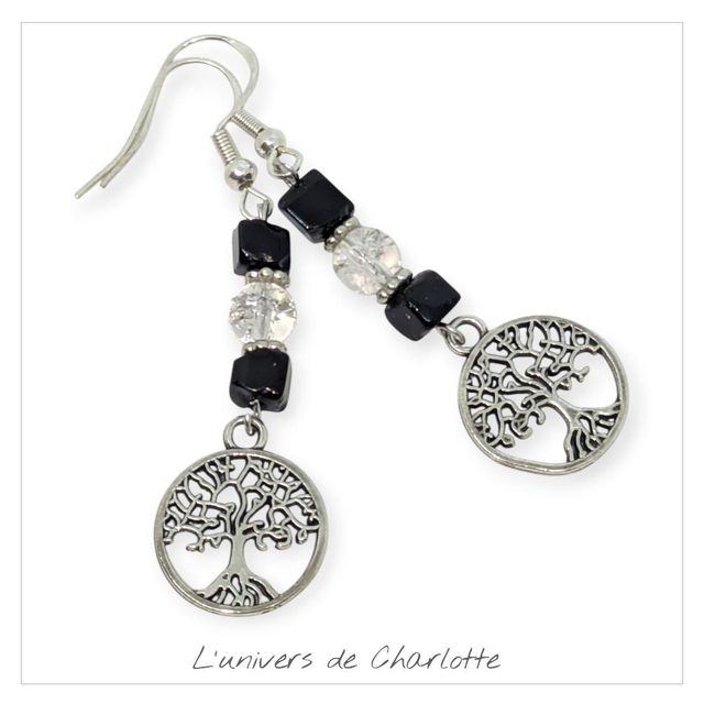Boucles d&#039;oreilles &quot;Tourmaline&quot; BO-098