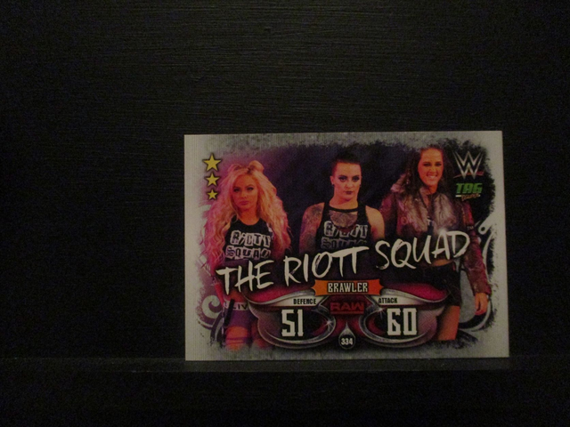 The Riott Squad - Tag Teams Slam Attax Live Original Trading Card #334