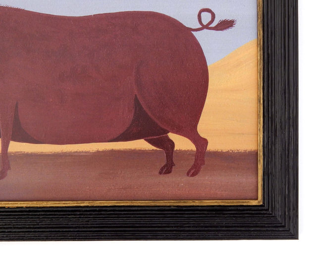 Framed Fine Art Print - Prize Tamworth Pig