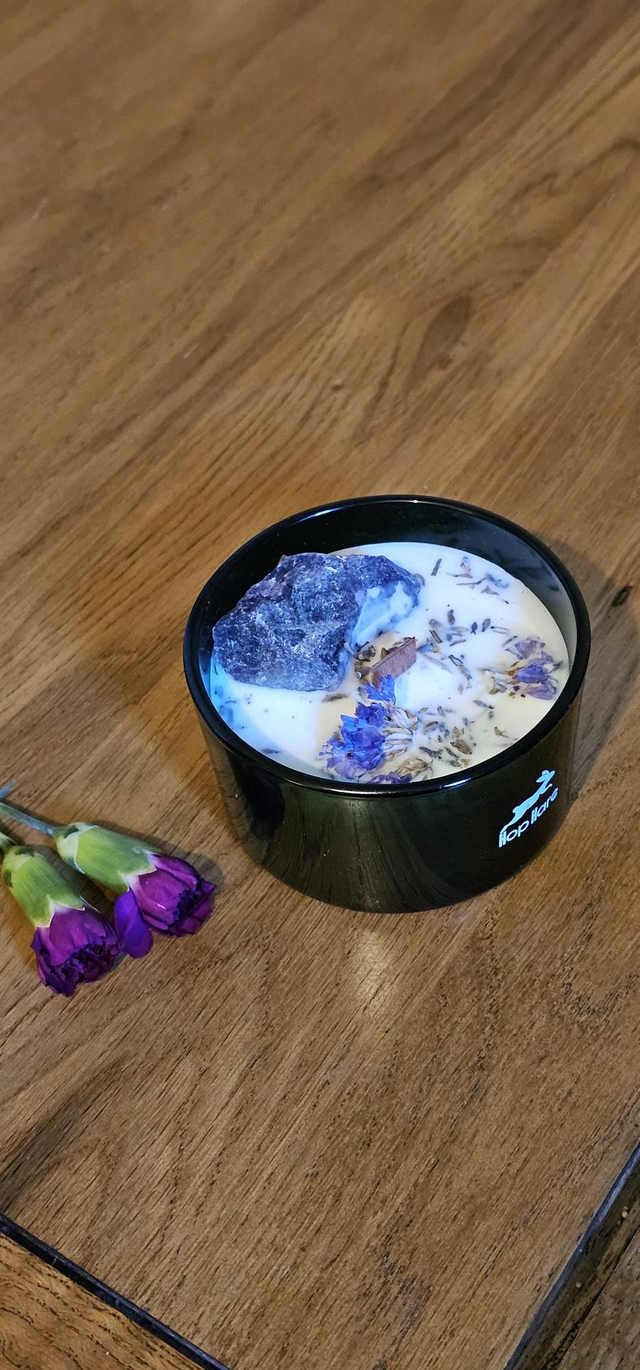 Hop Hare Crystal Magic Flower Candle The Moon 