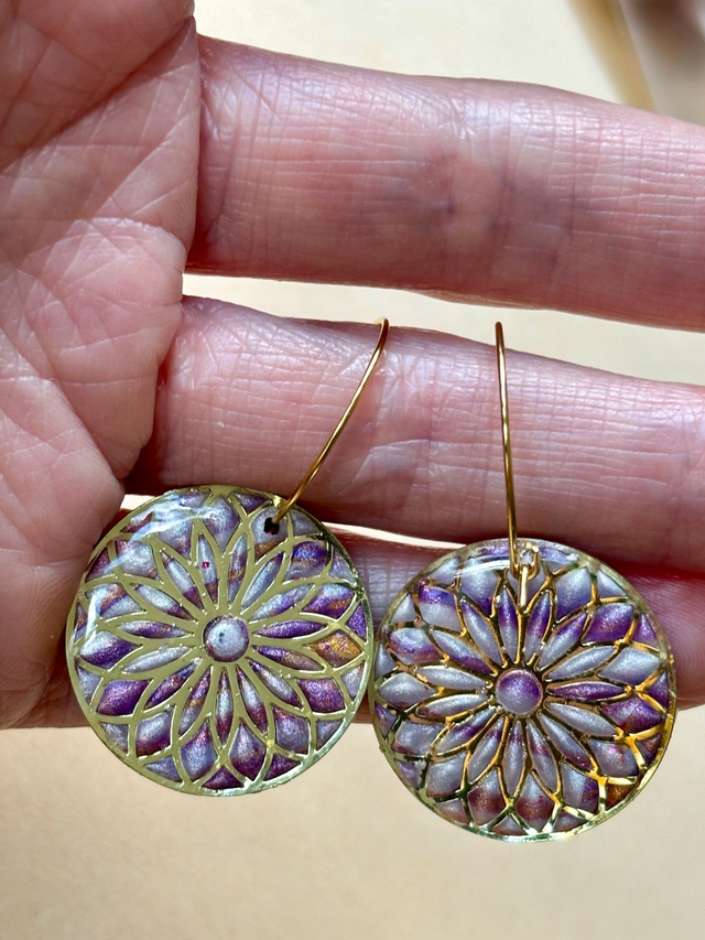 Créoles « Rosace de parme »