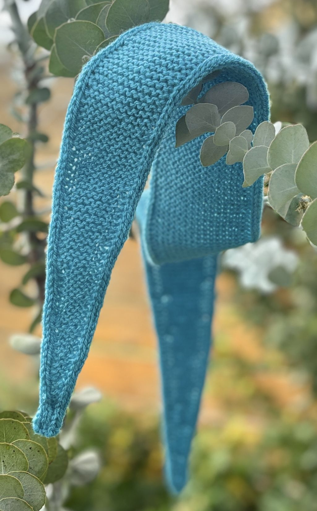 Foulard bleu turquoise