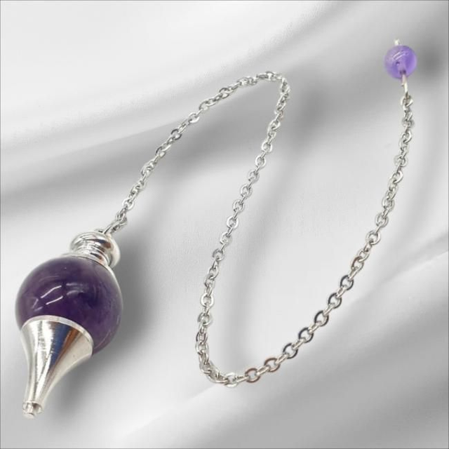 Pendule sphère &quot;Améthyste&quot;