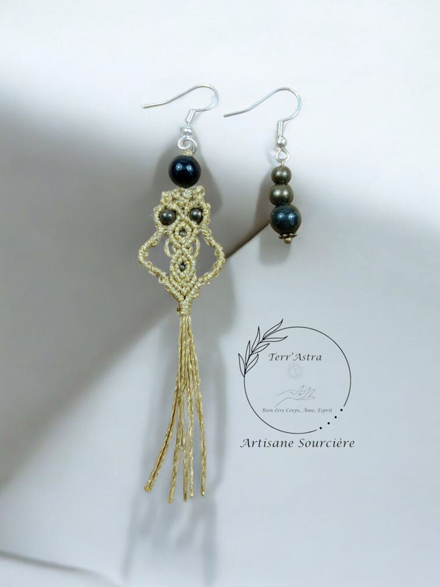 Chouette Hécate et Obsidienne dorée