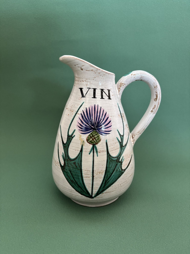 Vallauris : Pichet au chardon 