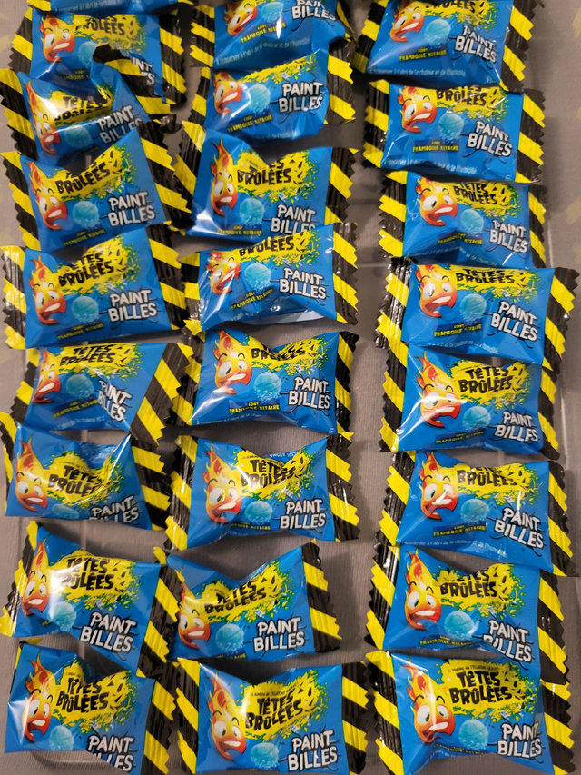 Têtes brulées framboise (15pièces)