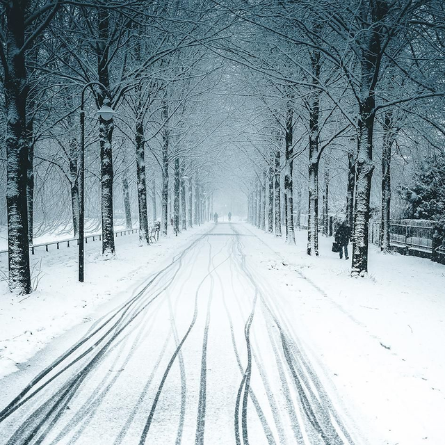 Promenade im Schnee