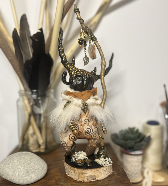 « Shamanica » Poupée d’art et d’intention 