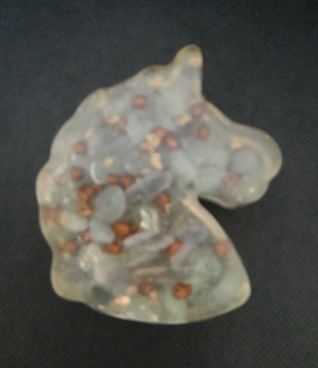 Licorne Orgonite Aventurine verte / Labradorite