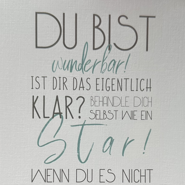 Karte Wunderbar