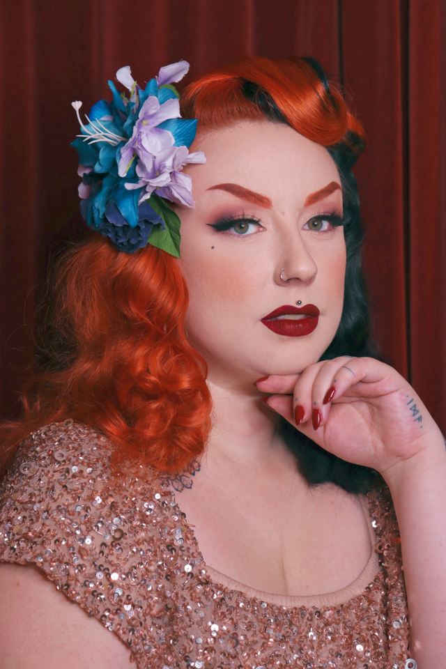 Hairflowers • L • Blue lagoon