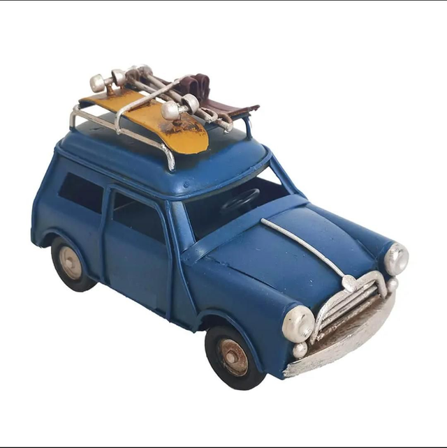 Blue car Miniature 6.5cm