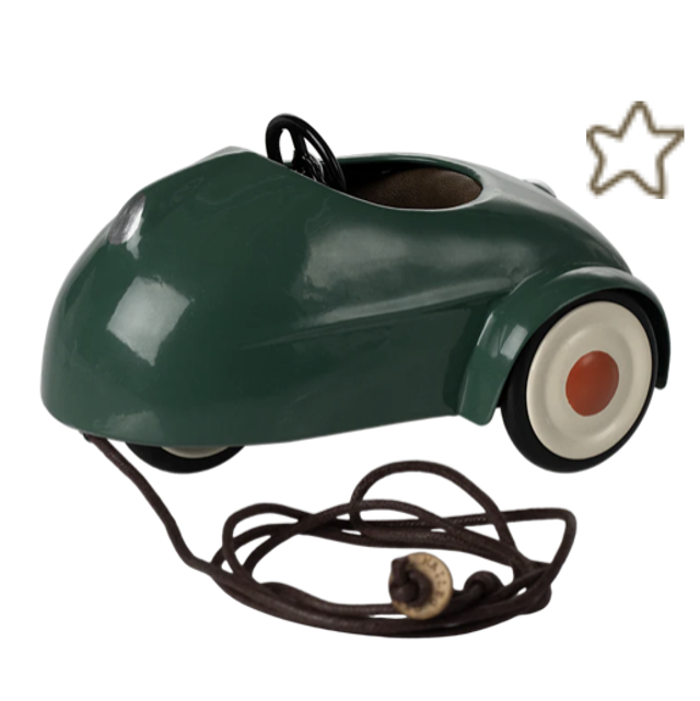 Maileg Maus Auto dunkelgrün 