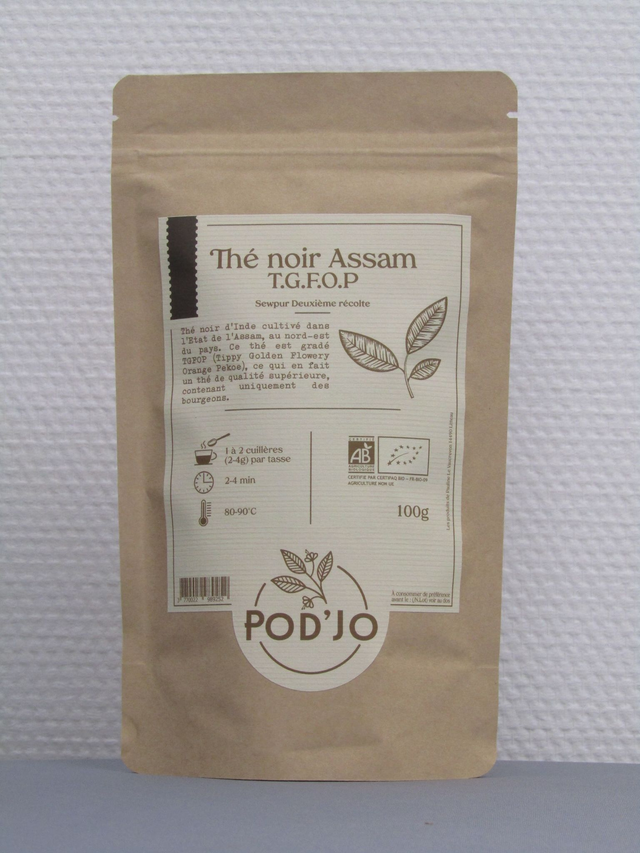 Thé noir Assam T.G.F.O.P 100g BIO