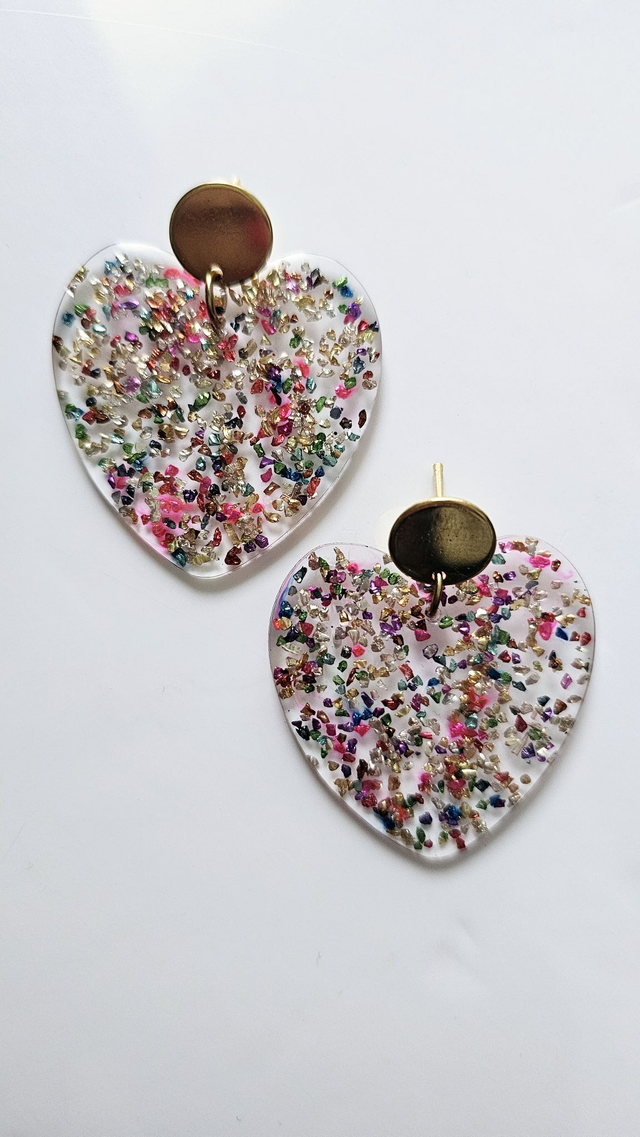 KISS&#039;KISS transparentes aux éclats multicolores 