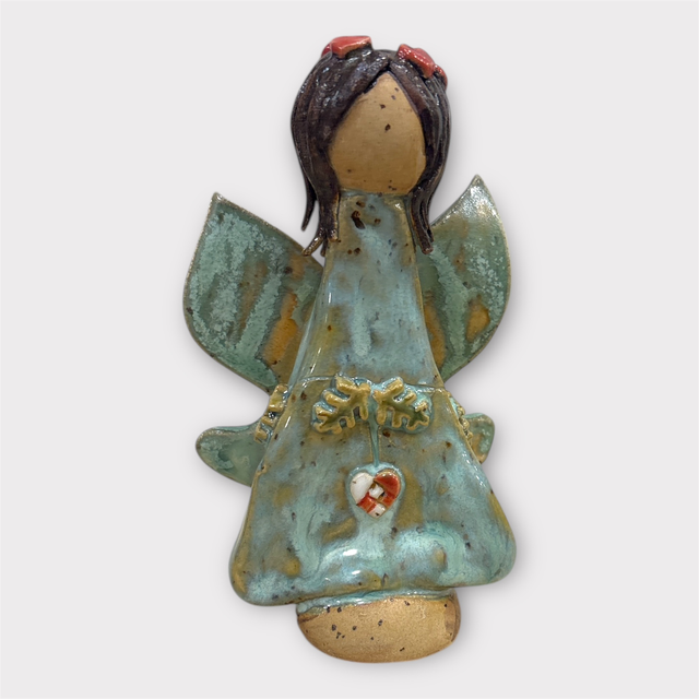 Maj Engel #2 m. Flethjerte -  CharlottesClayGround 