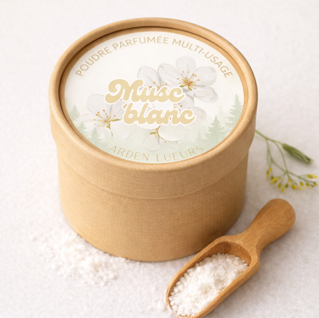 Poudre parfumée Musc blanc 
