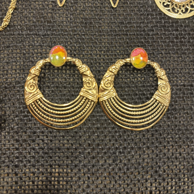 Boucles d’oreilles Antique orange