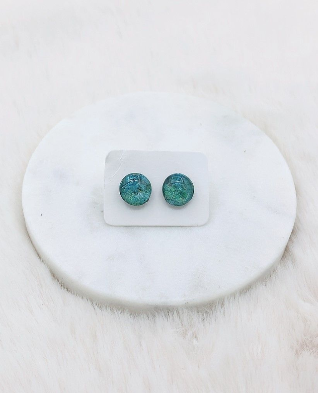 Puces d'Oreilles Bleu verte