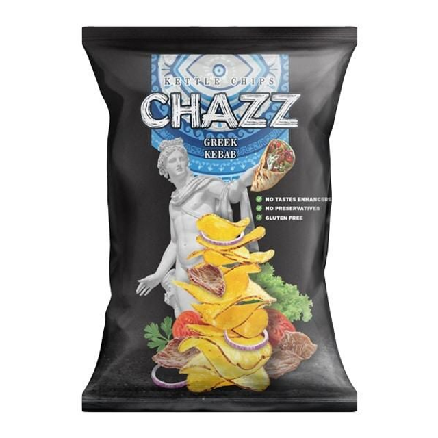 Chazz Potato Chips Greek Kebab Flavour


