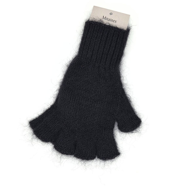 Mitaines avec doigts Mohair et Soie