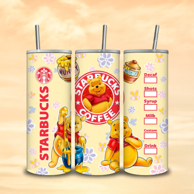 Tumbler Starbuck Winnie Honey