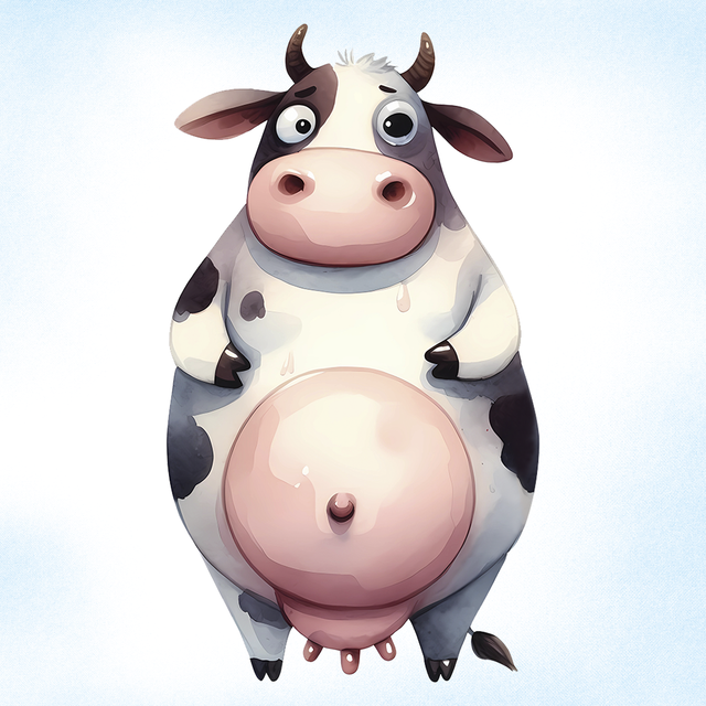 Cow design compact mirror 