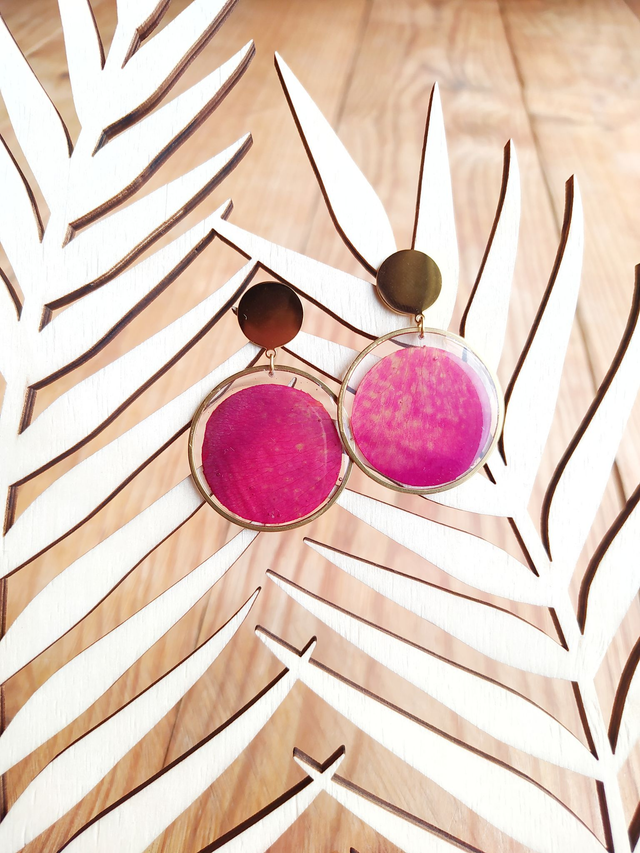 Boucles d&#039;oreilles chics - 50 nuances de rosier