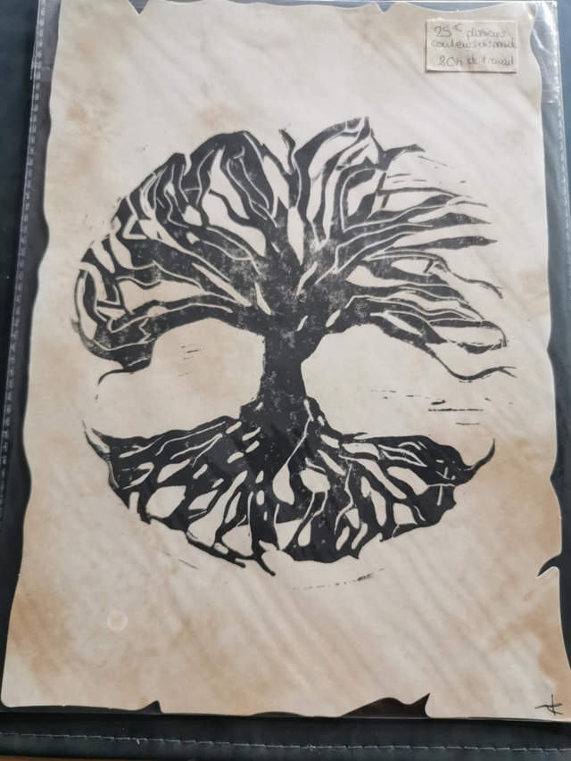 Yggdrasil noir A4