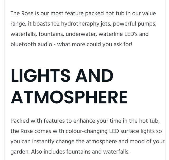 Rose 32amp 6 Person Hot Tub