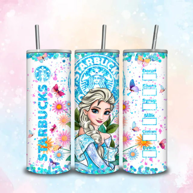Tumbler Starbuck Paillettes Elsa