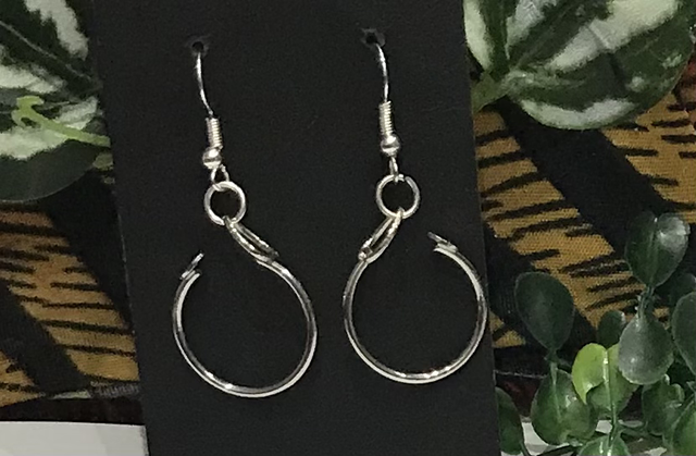 Silver Dangling Earrings- SDE83