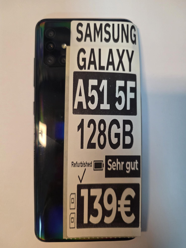 📱 Samsung Galaxy – A51 5F – 128GB – Schwarz