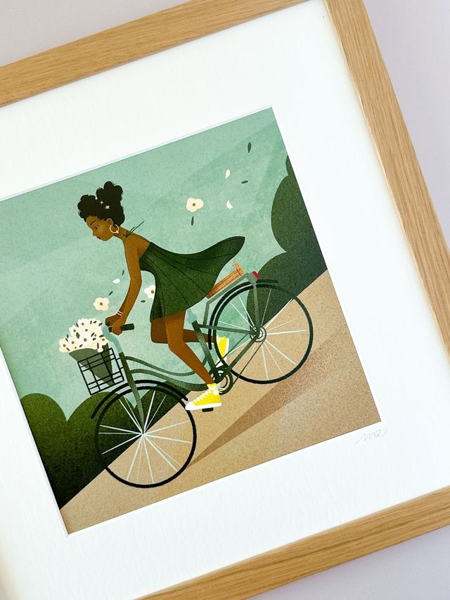 Affiche À bicyclette