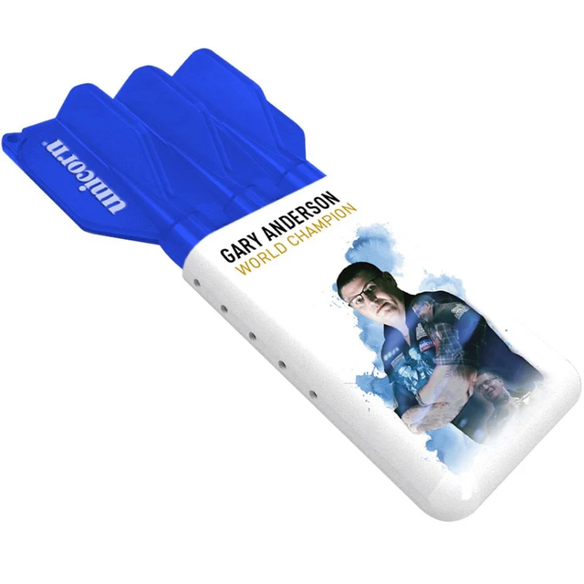 UNICORN SLIDER DART CASE - LIGHTWEIGHT WALLET - BLUE - GARY ANDERSON