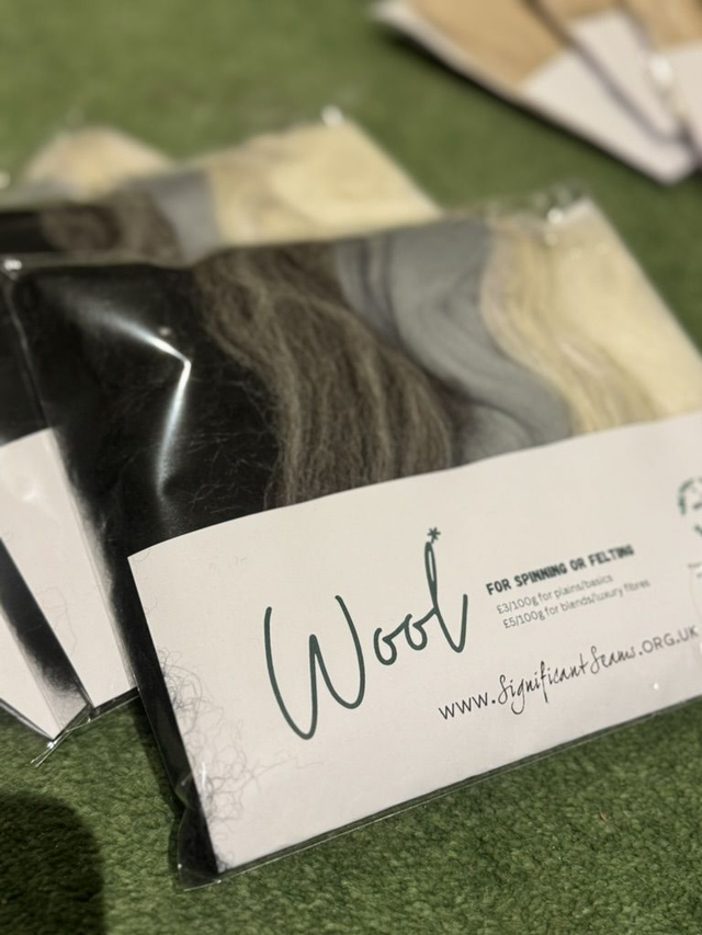 Gray scale Spectrum pack of felting wool