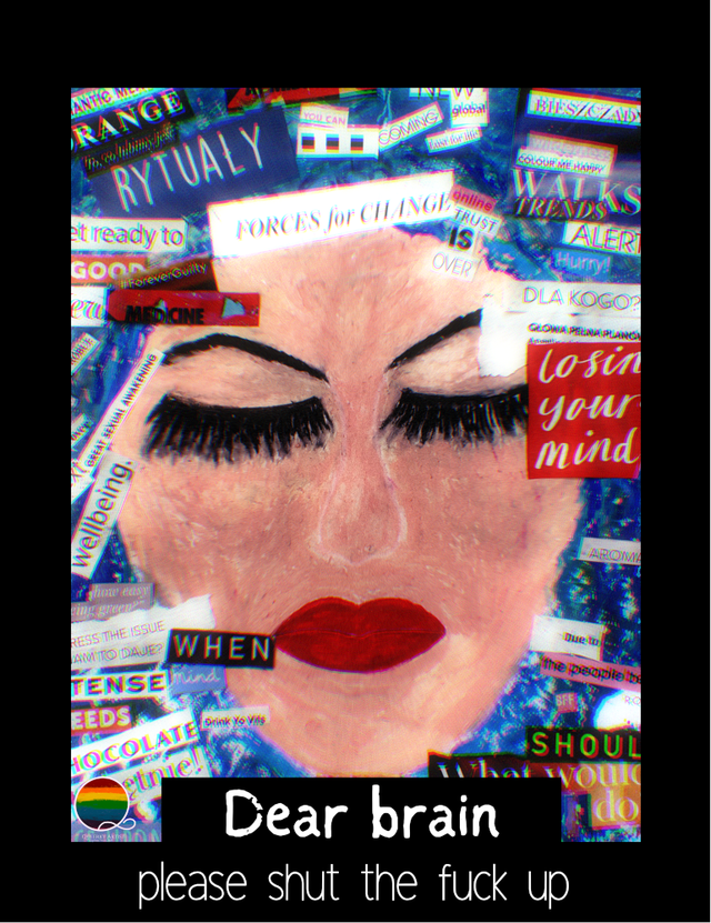 Dear brain please shut the *&amp;*@ up | magnetic card for Neuroatypicals