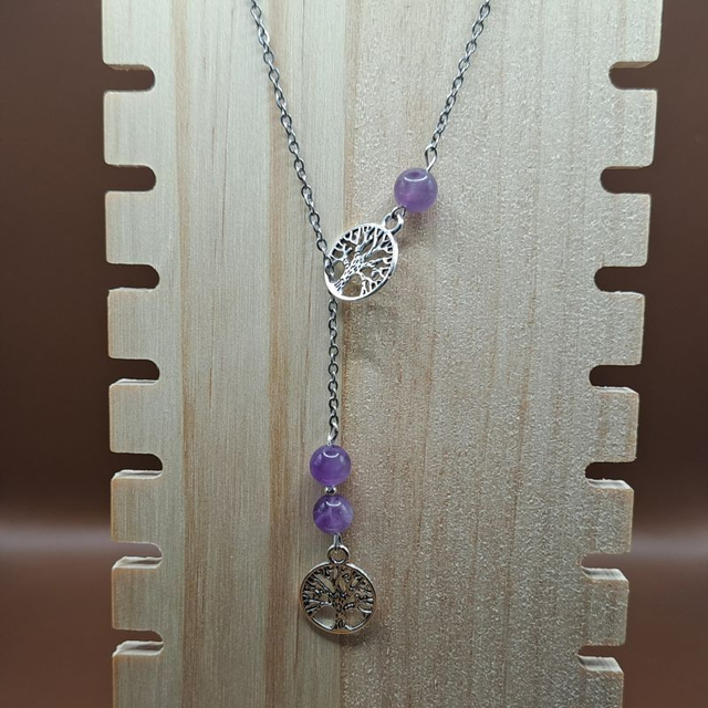 Collier Arbre de vie Améthyste