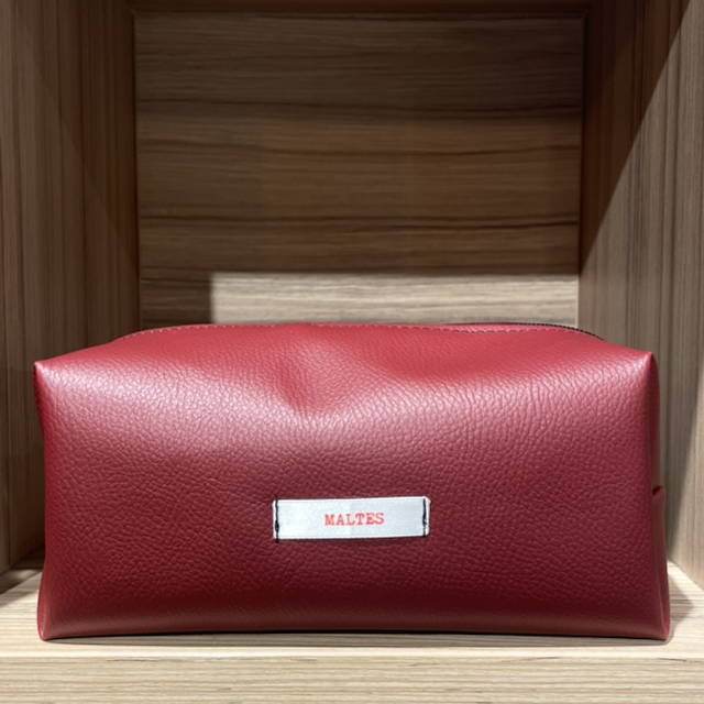 Trousse cube bordeaux