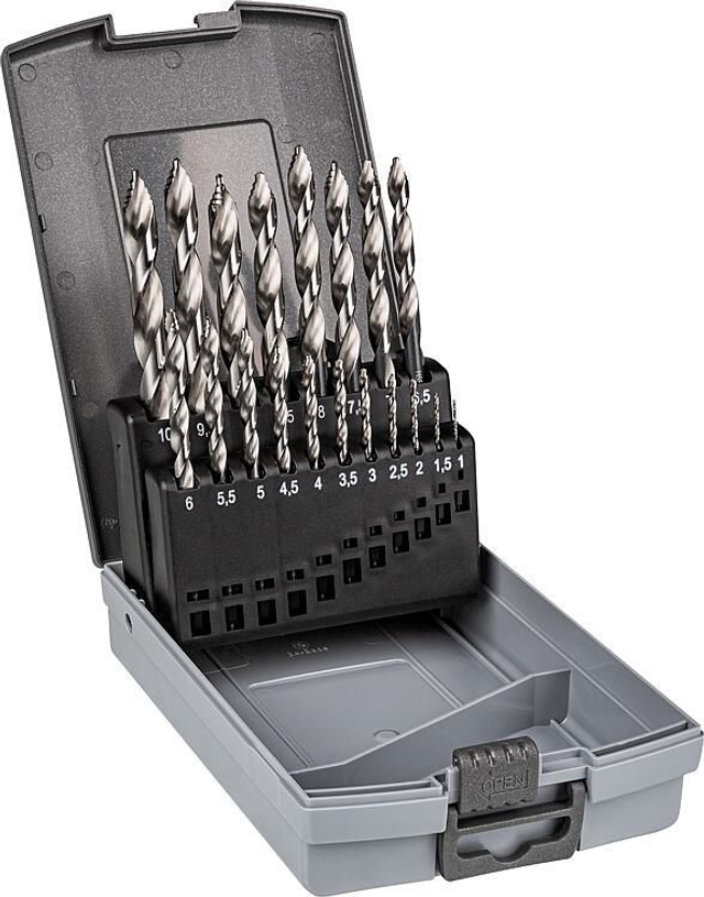 Zira HSS Spiralbohrersatz Zira DIN 338 Ø1,0-10,0x0,5mm 19-tlg.