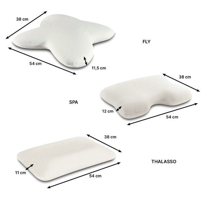 Oreiller Végélya Grand Cervical 55×37 – Mémoire de forme naturelle