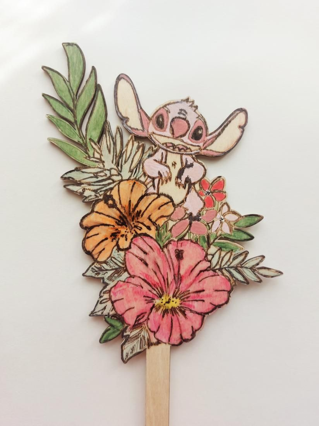 Cake topper Angele ( stitch)