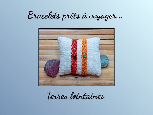 Bracelet macramé Malachite et Onyx - Protection et Ancrage 