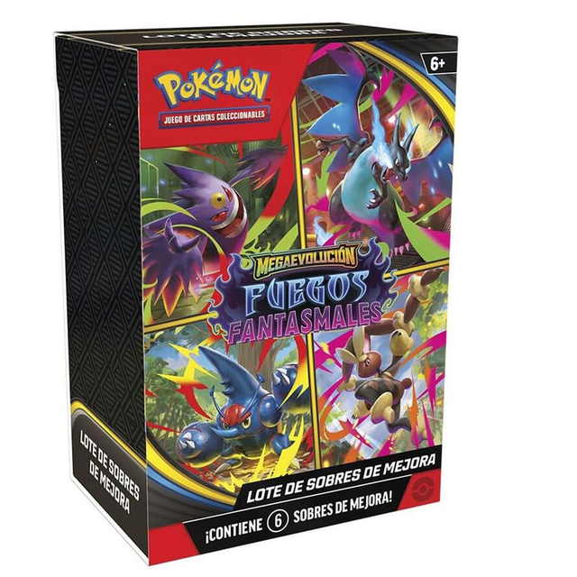Juego Cartas Booster Bundle Fuegos Fantasmales Pokemon latino